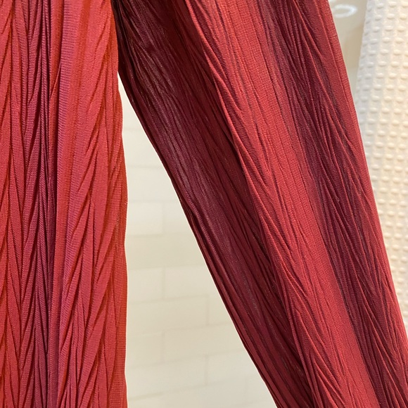 LAST CALL Wine-Colored English Factory Dress - Picture 4 of 6